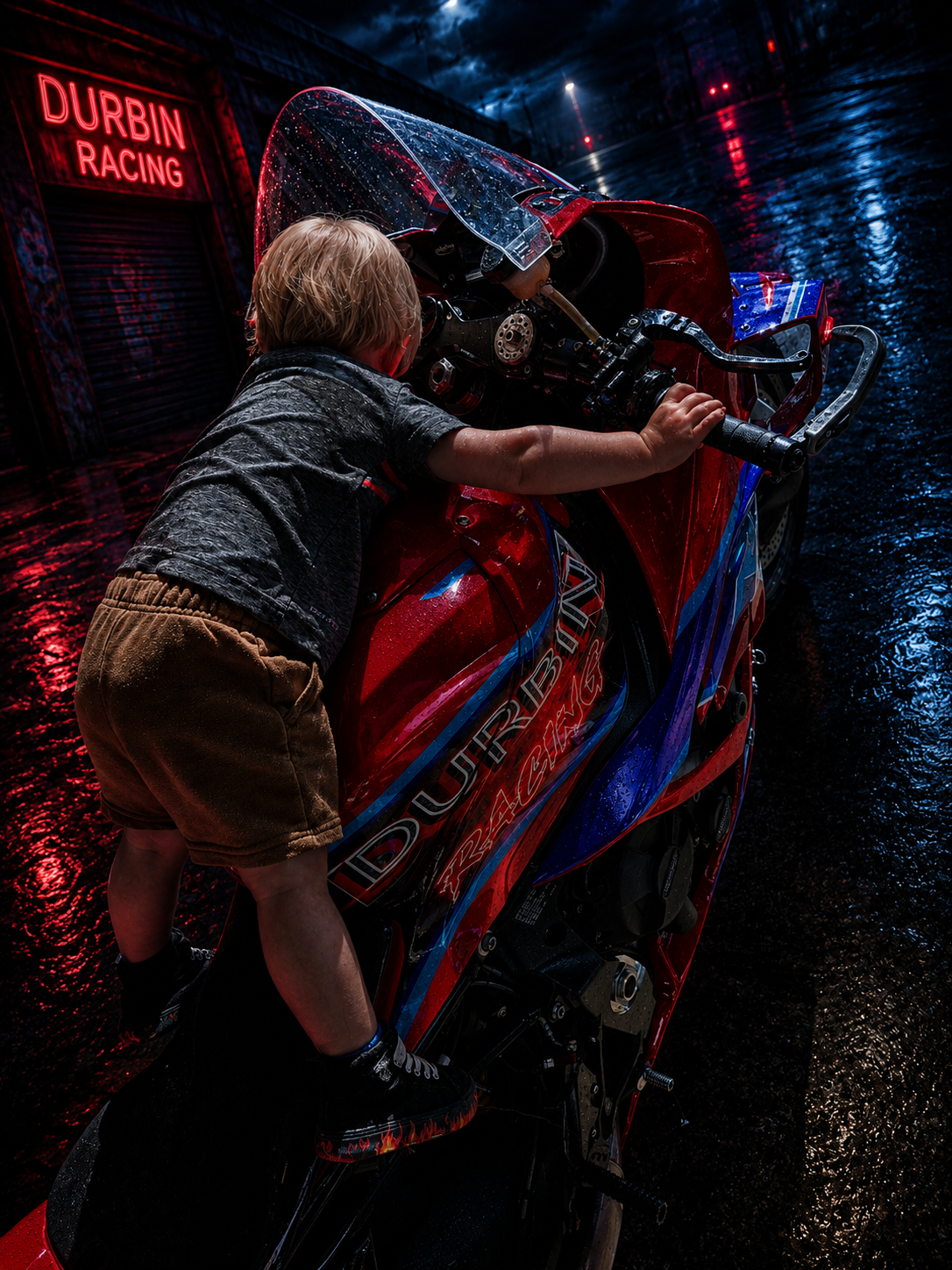 Son bike shots